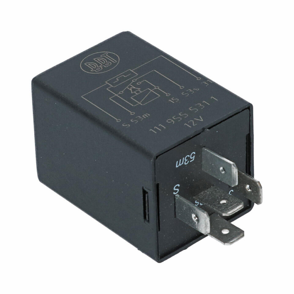 5-pin 12V intermittent wiper control relay for classic Volkswagen Beetle, T2 Transporter, and Karmann Ghia